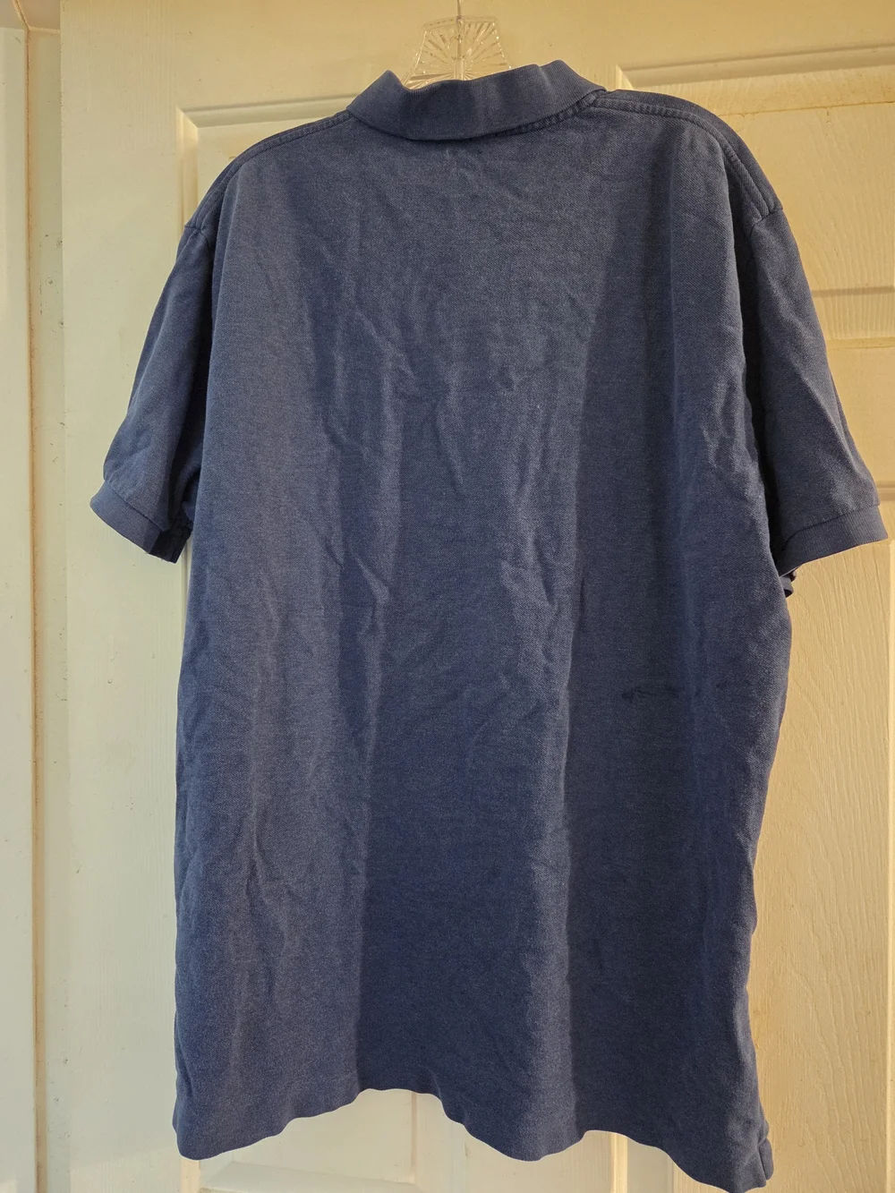 Ralph Lauren Blue Short-Sleeve Polo with Orange Pony
